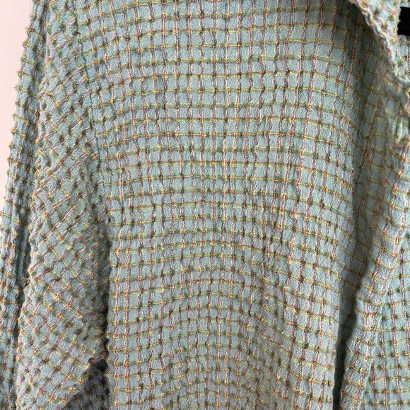 Textured Green Button Down - Picture 6 of 6